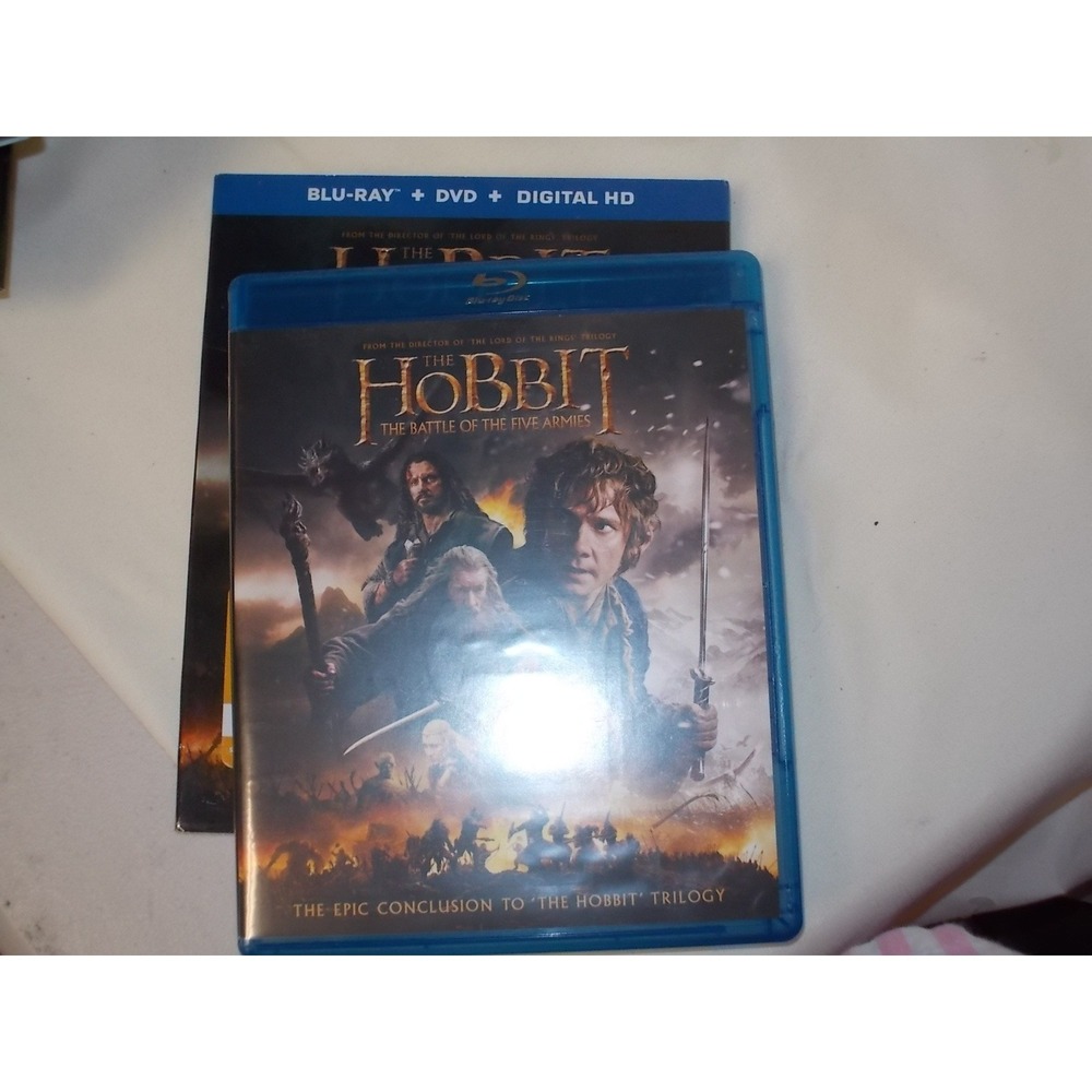 The Hobbit The Battle of the Five Armies Blu-ray DVD Special Features Slipcover